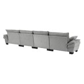 Cassington Home Haines 4 Seater Modular Sofa &amp; Ottoman Set