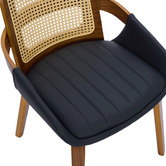 Cassington Home Otto Walnut Wood Dining Chairs
