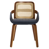 Cassington Home Otto Walnut Wood Dining Chairs