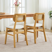 Cassington Home Blanche Poplar Wood Dining Chairs