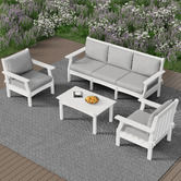 Cassington Home 5 Seater Hoover Outdoor Sofa Set