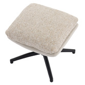 Cassington Home 2 Piece Rye Upholstered Swivel Chair &amp; Footstool Set
