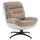 Cassington Home 2 Piece Rye Upholstered Swivel Chair &amp; Footstool Set