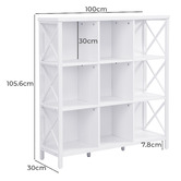 Cassington Home Durham 9 Cube Shelving Unit