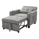 Cassington Home Luna Single Pull Out Sofa Bed