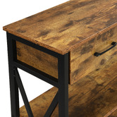 Cassington Home Alfakid 3 Drawer Console Table with Charging Station