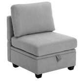 Cassington Home Juno Upholstered Accent Chair with Storage