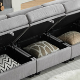 Cassington Home Juno Upholstered Accent Chair with Storage