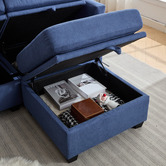 Cassington Home Juno Upholstered Storage Ottoman