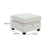 Cassington Home Juno Upholstered Storage Ottoman