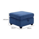 Cassington Home Juno Upholstered Storage Ottoman