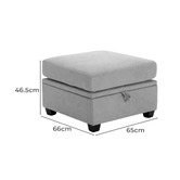 Cassington Home Juno Upholstered Storage Ottoman