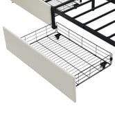 Cassington Home Winsted Upholstered Bed with LED and Drawers