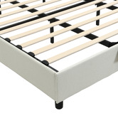 Cassington Home Winsted Upholstered Gas Lift Storage Bed with LED