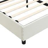 Cassington Home Winsted Upholstered Gas Lift Storage Bed with LED
