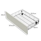 Cassington Home Winsted Upholstered Bed with LED and Drawers