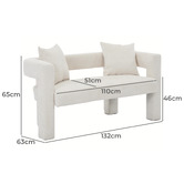 Cassington Home Humphry Chenille Love Seat
