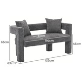 Cassington Home Humphry Chenille Love Seat