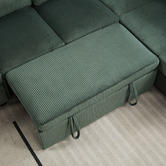 Cassington Home Eviana 6 Seater King Single Modular Sofa Bed &amp; Ottoman Set