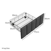Cassington Home Brestly Upholstered Bed with LED &amp; Drawers