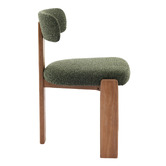 Cassington Home Aguiluz Boucle &amp; Beech Wood Dining Chairs