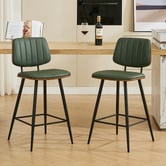 Cassington Home 67.5cm Moore Faux Leather Bar Stools
