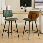 Cassington Home 67.5cm Moore Faux Leather Bar Stools