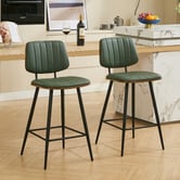 Cassington Home 67.5cm Moore Faux Leather Bar Stools