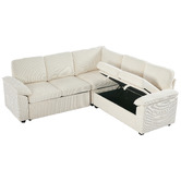 Cassington Home Eviana 5 Seater Single Modular Sofa Bed