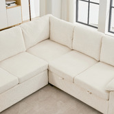 Cassington Home Eviana 5 Seater Single Modular Sofa Bed