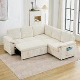 Cassington Home Eviana 5 Seater Single Modular Sofa Bed