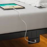 Cassington Home Braulio Bed with LED &amp; Charging Station