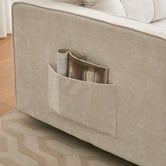 Cassington Home Iya 2 Seater King Single Chenille Sofa Bed