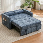 Cassington Home Iya 2 Seater King Single Chenille Sofa Bed