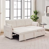 Cassington Home Fontana 3 Seater Single Corduroy Sofa Bed with Reversible Chaise