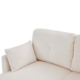 Cassington Home Fontana 3 Seater Single Corduroy Sofa Bed with Reversible Chaise