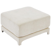 Cassington Home Felicie 4 Seater Chenille Modular Sofa &amp; Ottoman Set