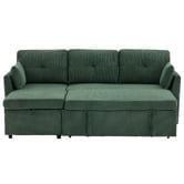 Cassington Home Fontana 3 Seater Single Corduroy Sofa Bed with Reversible Chaise