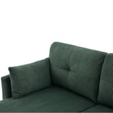 Cassington Home Fontana 3 Seater Single Corduroy Sofa Bed with Reversible Chaise