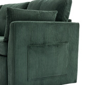 Cassington Home Fontana 3 Seater Single Corduroy Sofa Bed with Reversible Chaise