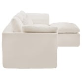 Cassington Home Fiona 4 Seater Chenille Sofa &amp; Ottoman Set
