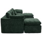 Cassington Home Fiona 4 Seater Chenille Modular Sofa &amp; Ottoman Set