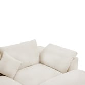 Cassington Home Fiona 4 Seater Chenille Sofa &amp; Ottoman Set