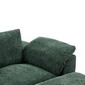 Cassington Home Fiona 4 Seater Chenille Modular Sofa &amp; Ottoman Set