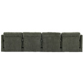Cassington Home Felicie 4 Seater Chenille Modular Sofa &amp; Ottoman Set