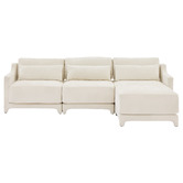 Cassington Home Felicie 4 Seater Chenille Sofa &amp; Ottoman Set