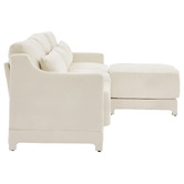 Cassington Home Felicie 4 Seater Chenille Sofa &amp; Ottoman Set