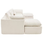 Cassington Home Fiona 4 Seater Chenille Modular Sofa &amp; Ottoman Set