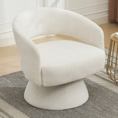 Cassington Home Nylah Chenille Swivel Armchair
