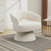 Cassington Home Nylah Chenille Swivel Armchair